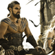 Drogo y Daenerys durante su boda.